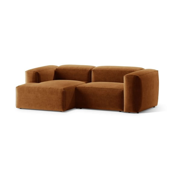 Colțar cărămiziu (cu colț pe partea stângă/cu șezlong) Bergamo – Cosmopolitan Design-image-2