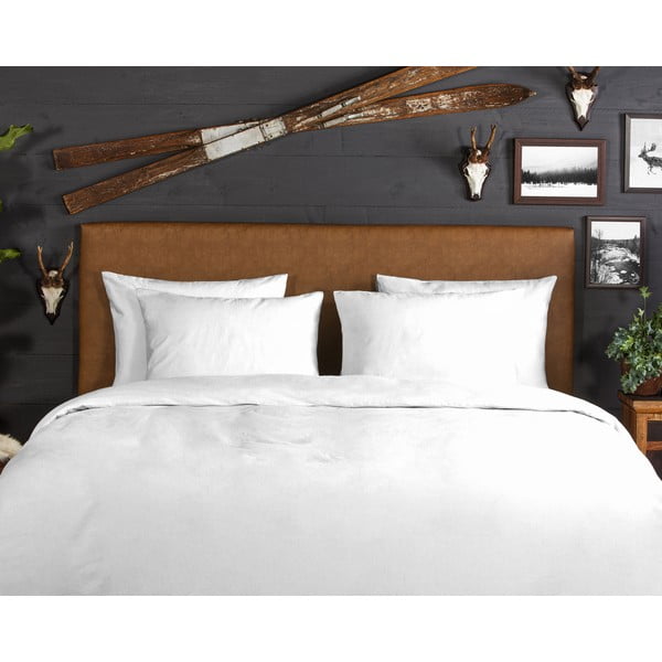 Lenjerie de pat albă din flanelă pentru pat dublu/extinsă 240x220 cm – Good Morning-image-2