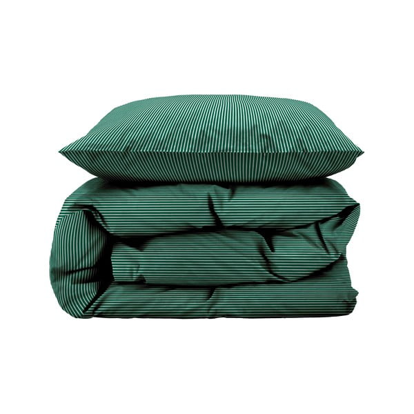 Lenjerie de pat verde din bumbac pentru pat de o persoană/extinsă 140x220 cm Cheerful – Södahl
