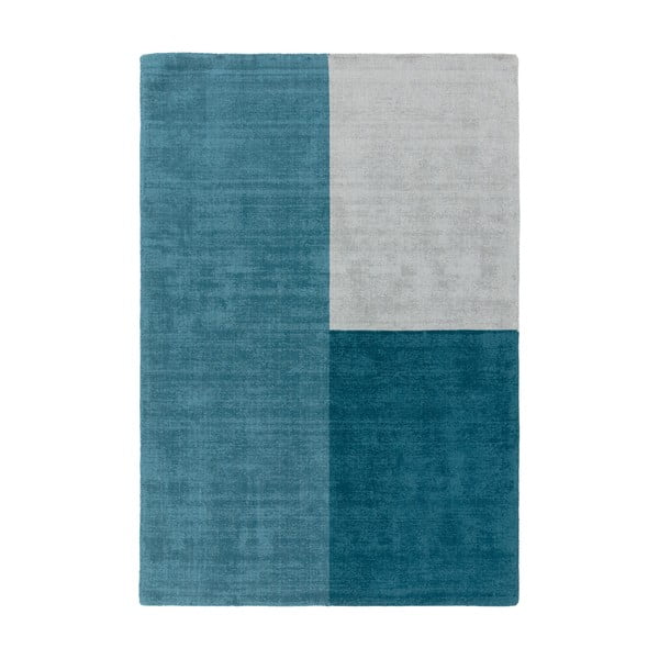 Covor Asiatic Carpets Blox, 160 x 230 cm, albastru-gri