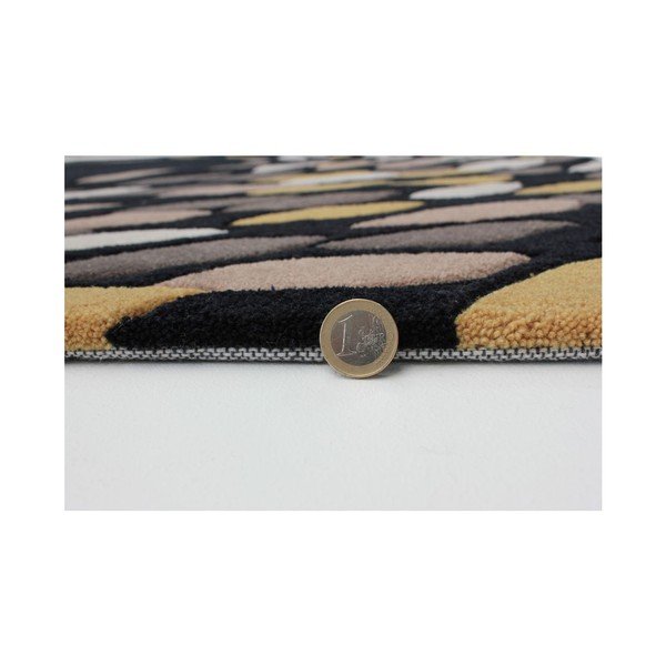 Covor Swirl Black-Gold, 160x230 cm-image-4