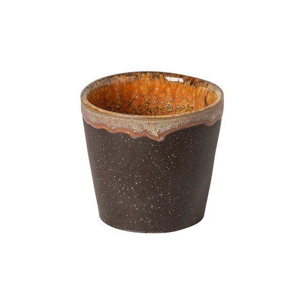 Ceașcă maro închis pentru espresso din gresie ceramică 70 ml Poterie – Casafina