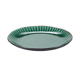 Farfurie din gresie ceramică Bahne & CO Birch, ø 21,5 cm, verde