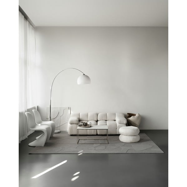 Covor gri din lână 200x300 cm Morphic Botanica – Agnella-image-2