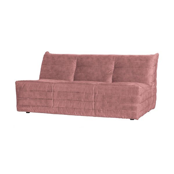 Canapea roz-deschis cu tapițerie din catifea 160 cm Bag – WOOOD-image-1