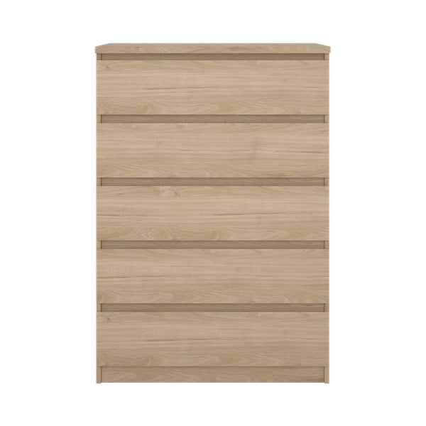 Comodă în culoare naturală cu aspect de lemn de stejar 77x111x50 cm Naia – Tvilum