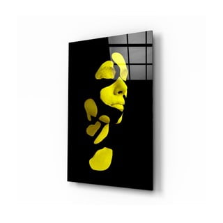 Tablou din sticlă Insigne Fragmented Yellow