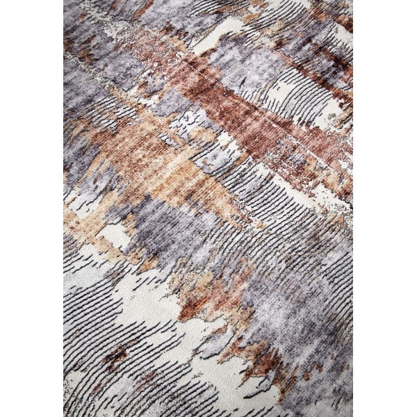 Covor gri 80x150 cm Malard Copper Gold – Elle Decoration-image-4