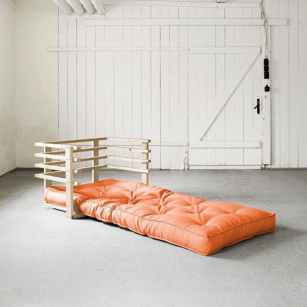 Fotoliu extensibil Karup Funk Natural/Orange-image-1