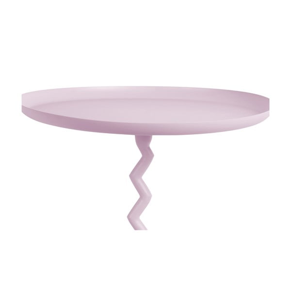 Măsuță auxiliară rotundă din metal ø 40 cm Zig Zag – Leitmotiv-image-1