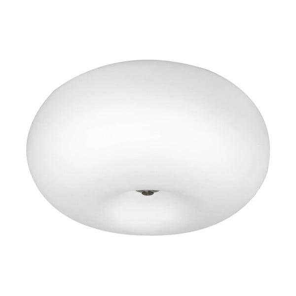 Plafonieră albă cu abajur din sticlă OPTICA – EGLO