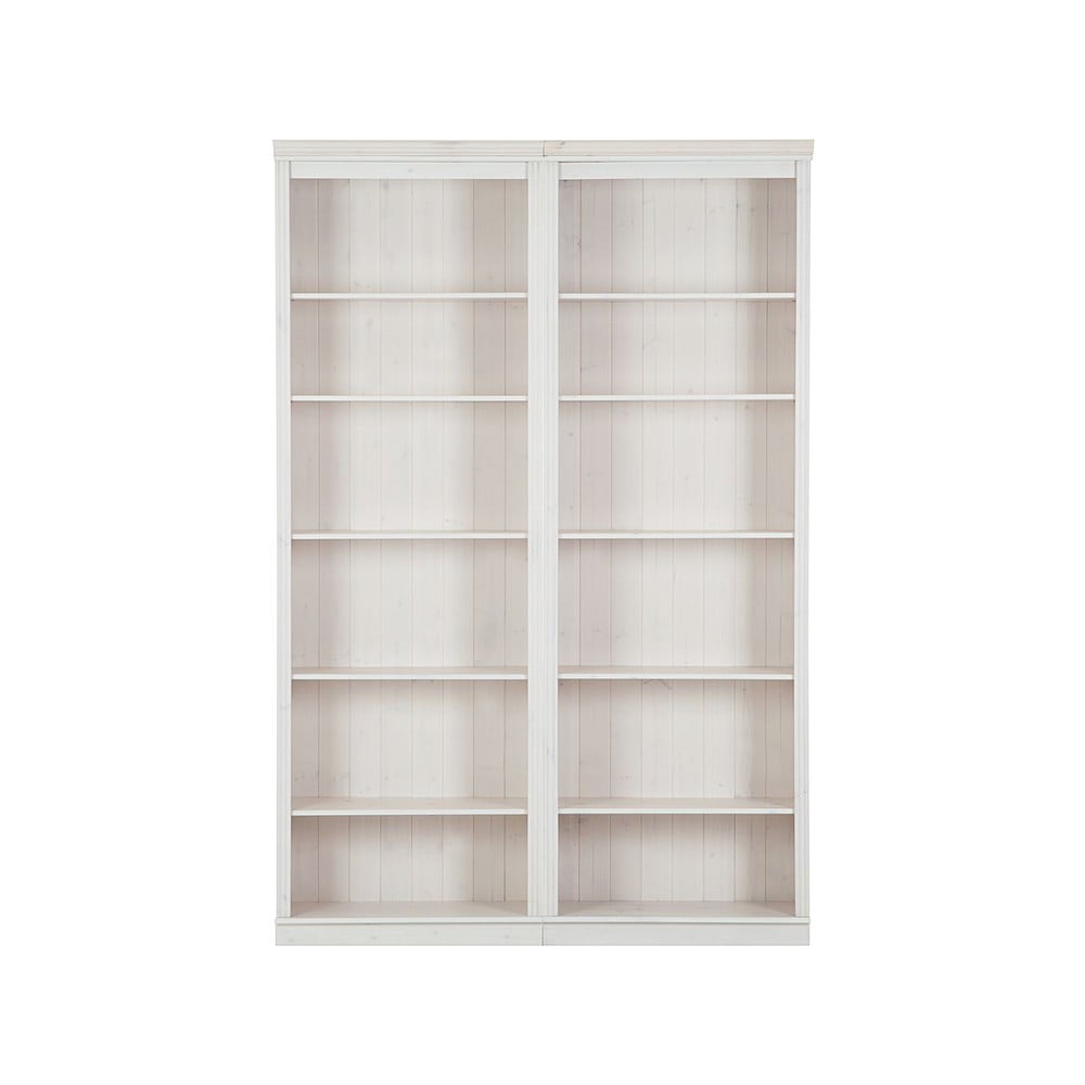 Bibliotecă albă din lemn de pin 148x223 cm Anita – Støraa