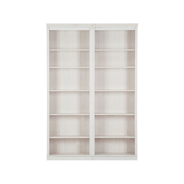 Bibliotecă albă din lemn de pin 148x223 cm Anita – Støraa