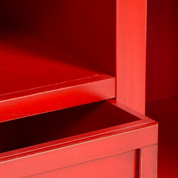 Comodă TV Evegreen House Credenza, roșu-image-1