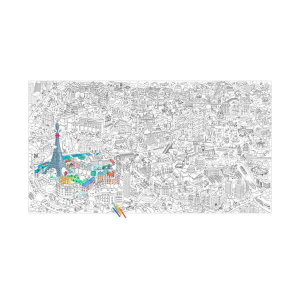 Planșă de colorat OMY Paris XXL (180 x 100 cm)-image-2
