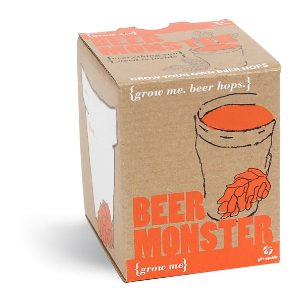 Set grădinărit Gift Republic Beer Monster cu semințe de hamei
