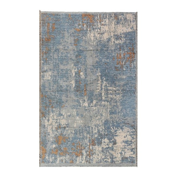 Covor reversibil Homemania Halimod, 77 x 150 cm, maro-albastru