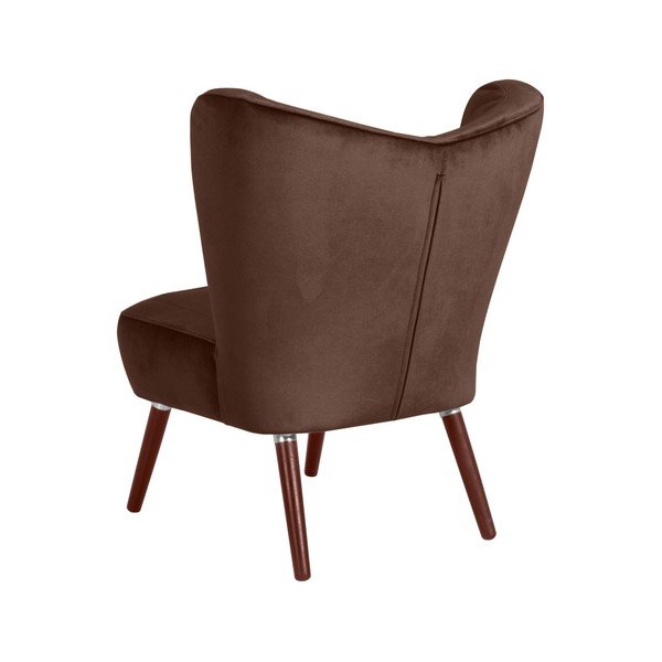Fotoliu Max Winzer Sari Velvet, maro închis-image-4