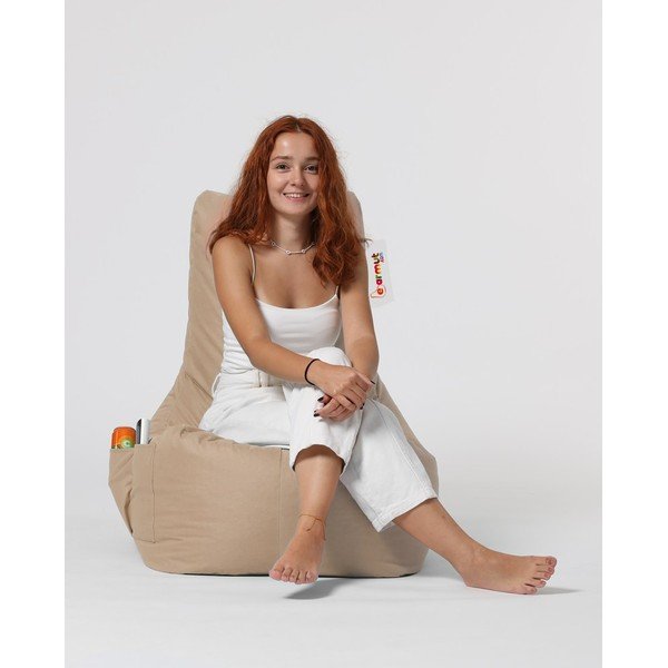 Beanbag pentru grădină bej Diamond XXL – Floriane Garden-image-2
