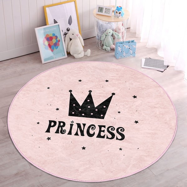 Covor pentru copii roz ø 120 cm Comfort – Mila Home-image-1