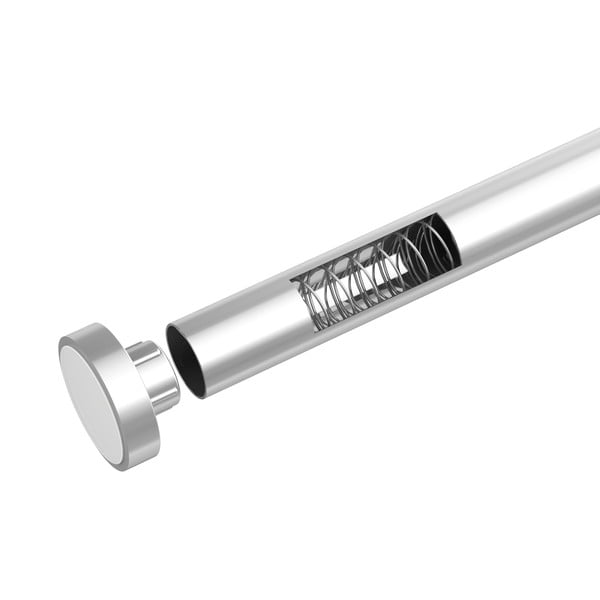 Tijă telescopică pentru baie Wenko Luz, lungime 110-185 cm, argintiu-image-4