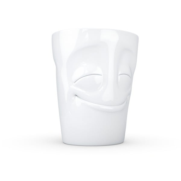 Cană cu toartă din porțelan 58products, 350 ml, alb-image-2