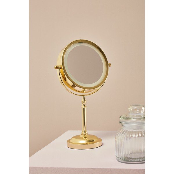 Oglindă cosmetică (mărire 2x) cu led/de mărire ø 15 cm Cassini – Premier Housewares-image-1