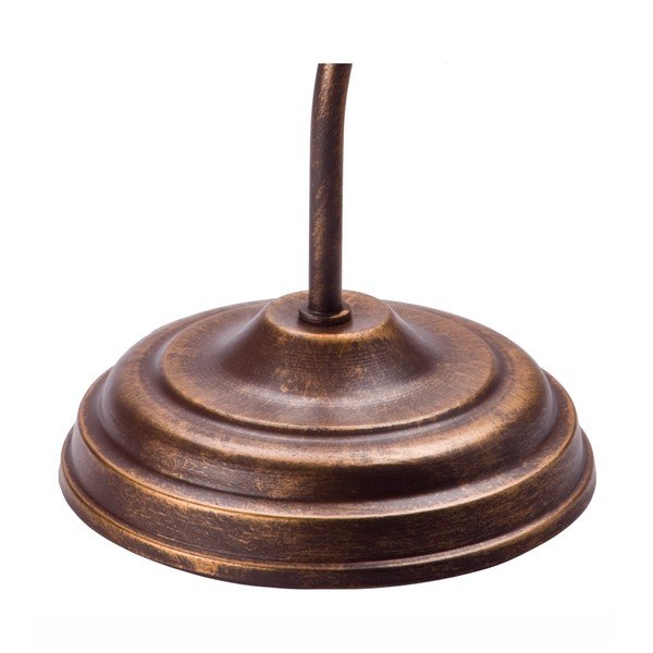 Veioză albă/maro cu abajur din sticlă (înălțime 39 cm) Retro Ii – LAMKUR-image-4