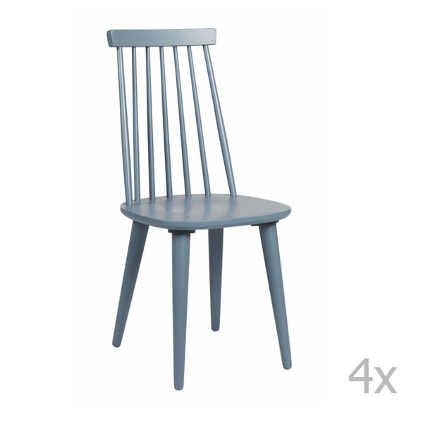 Set 4 scaune Folke Lotta, albastru