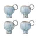 Cești albastru-deschis 4 buc. pentru cappuccino din gresie 250 ml Avonlea – Bloomingville