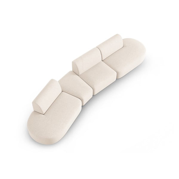 Canapea bej 412 cm Shane – Micadoni Home-image-4