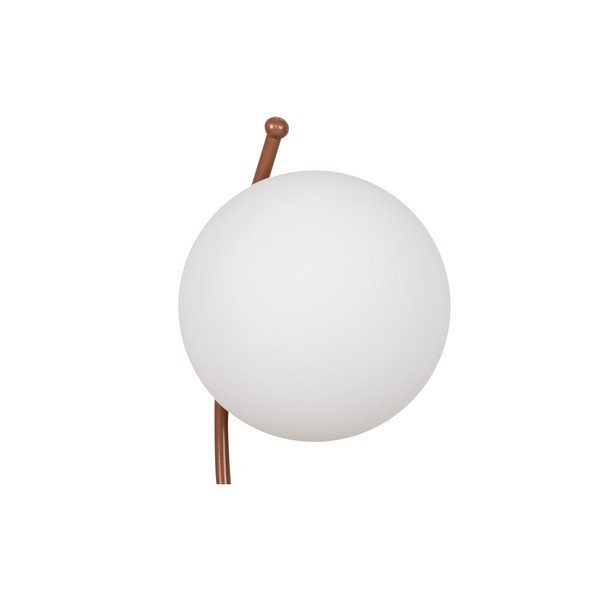 Veioză albă/în culoarea bronz cu abajur din sticlă (înălțime 43 cm) Yay – Opviq lights-image-4