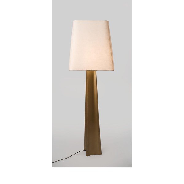 Lampadar auriu cu abajur textil (înălțime 151 cm) Tripura – Bizzotto-image-1