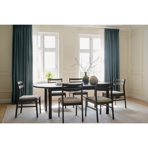Masă de dining extensibilă cu blat cu aspect de lemn de stejar 105x220 cm Gifford – Rowico-image-1