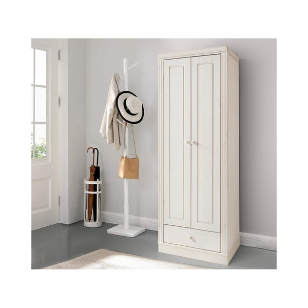 Șifonier alb din lemn de pin 65x180 cm Anita – Støraa-image-1