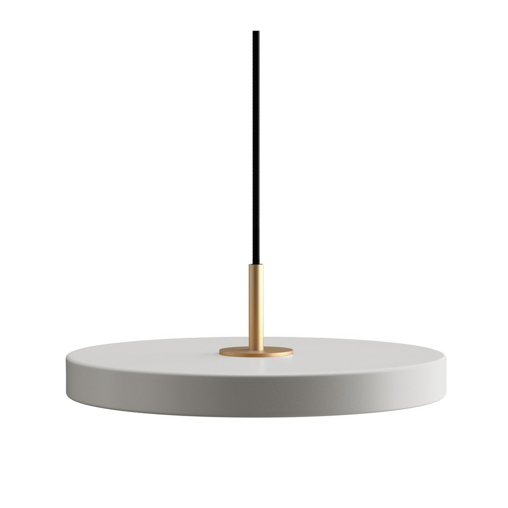 Lustră gri deschis LED cu abajur din metal ø 31 cm Asteria Mini – UMAGE