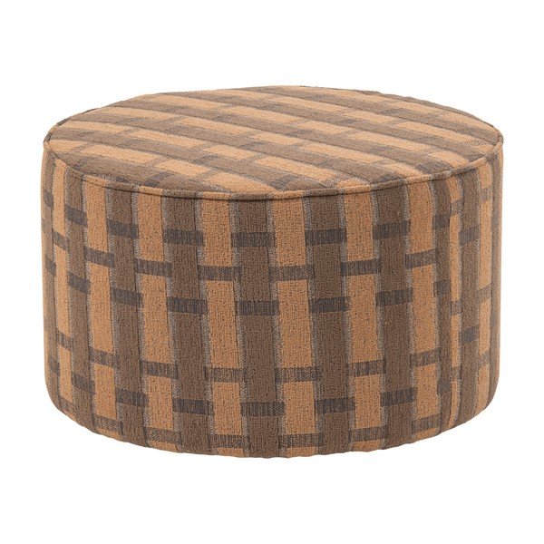 Puf roz/maro cu tapițerie din chenille Sarli – WOOOD