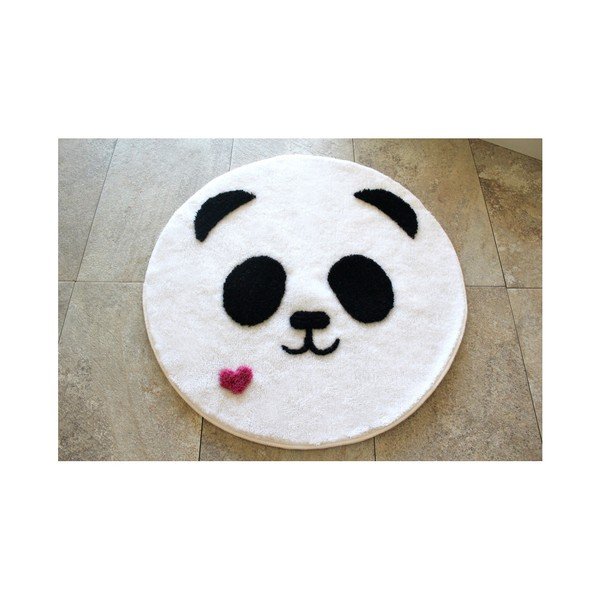 Covoraș de baie Confetti Bathmats Panda, Ø 90 cm