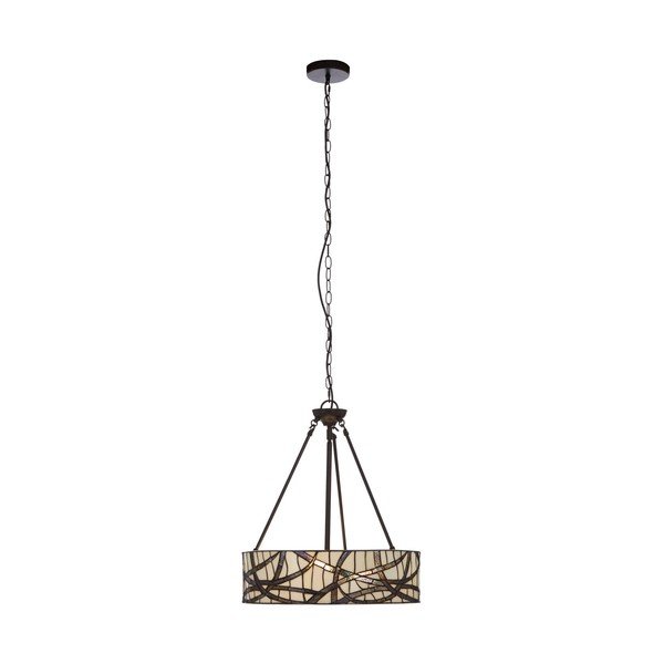 Lustră din metal cu abajur din sticlă ø 46 cm Waldorf – Premier Housewares
