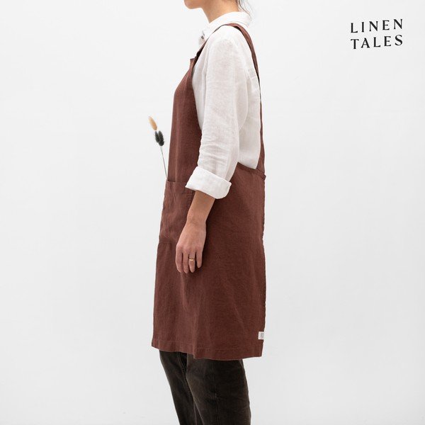 Șorț din in Chocolate – Linen Tales-image-2