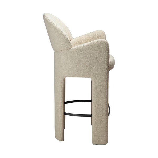 Scaun de bar bej (înălțime șezut 68,5 cm) Aole – DAN-FORM Denmark-image-3