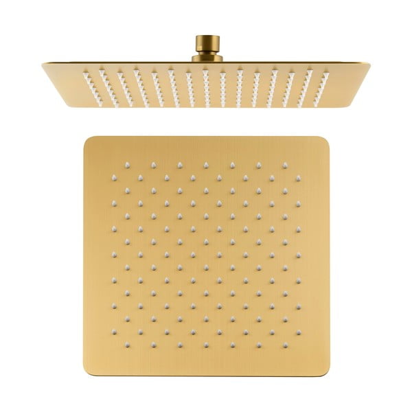 Cap de duș auriu din oțel inoxidabil Slim – Sapho