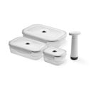 Set 3 recipiente pentru stocare alimente și pompă cu vacuum Compactor Food Saver