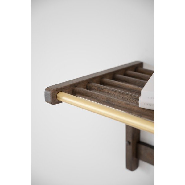 Cuier de perete maro închis din lemn masiv de stejar Inverness - Rowico-image-1