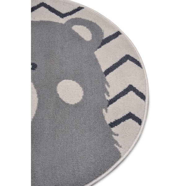 Covor pentru copii gri ø 140 cm Bear – Hanse Home-image-1