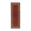 Covor tip traversă burgundy țesut manual din lână 80x230 cm Lois – Flair Rugs