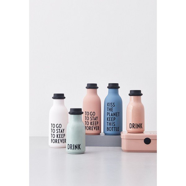 Sticlă pentru apă Design Letters Forever, 500 ml, roz-image-1