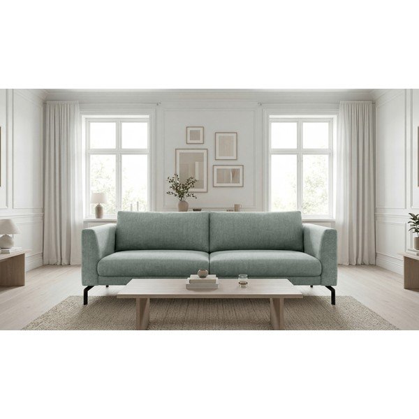 Canapea gri deschis 216 cm Gomero – Scandic-image-1
