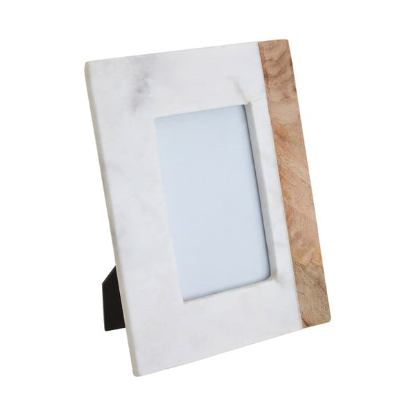 Ramă foto alb-natural din piatră 18x23 cm Sena – Premier Housewares