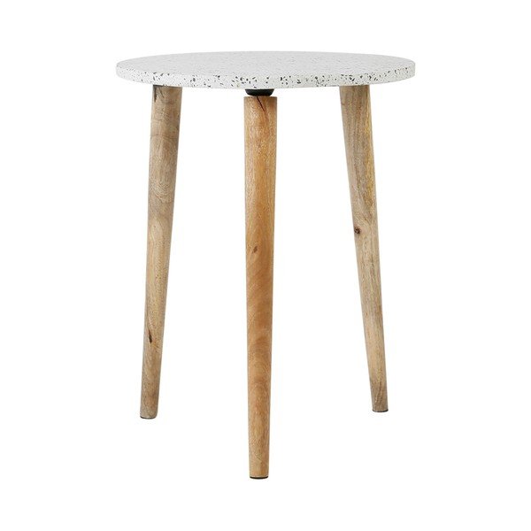 Măsuță auxiliară rotundă cu blat terrazzo ø 42 cm Terrazzo – Jardin d'Ulysse